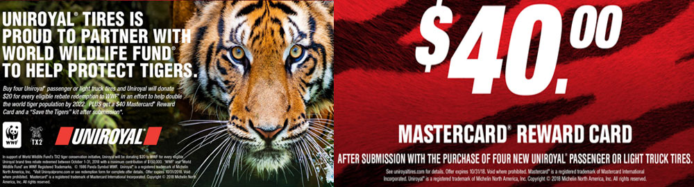 Uniroyal Save The Tigers Promotion